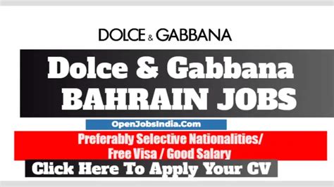 careers dolce gabbana|dolce vacancies.